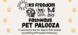 K9 Freedom Pathways 5K Run with your dog logo