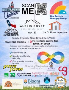 5K Autism Acceptance Run, walk, or roll — everyone belongs. logo