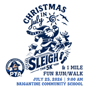 Christmas in July 5K & 1 Mile Fun Run/Walk logo