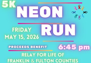 5k Neon Run and 1-Mile Fun Run/Walk presented by Relay For Life of Franklin & Fulton Counties logo