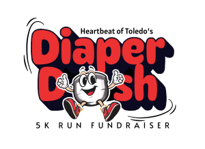 Heartbeat of Toledo's Diaper Dash logo