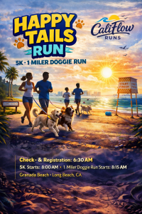 Happy Tails - 5K - 1 Miler Dog Run by Califlow Runs homepage