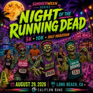 Night of the Running Dead 5K, 10K, 1 Miler, Half Marathon SummerWeen Series by Califlow Runs logo