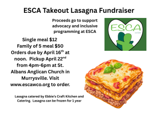 Lasagna Takeout Fundraiser homepage