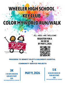 2026 WHS Key Club Color My World 3K/5K home