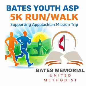 Run on Water - Bates Memorial UMC Youth ASP Fundraiser logo