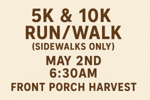 10k and 5k Run/Walk Harvest 02nd MAY 2026 (Only on sidewalks) logo