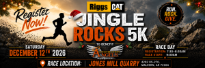 Riggs CAT Quarry Jingle Rocks 5k home