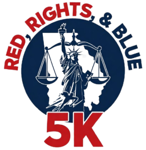 Red, Rights, and Blue 5K hosted by Inez Grant, Hall County Solicitor logo