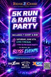 5K Run & Rave Party logo