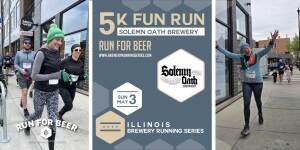 Run for BEER - Solemn Oath Brewery logo