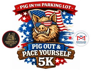 Pig Out & Pace Yourself 5K logo