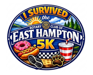 East Hampton Rotary .5K logo