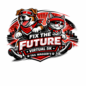 Tail Wagger's Fix the Future Virtual 5k and 1 Mile Family Fun Walk & Dog Jog for Spay/Neuter! logo
