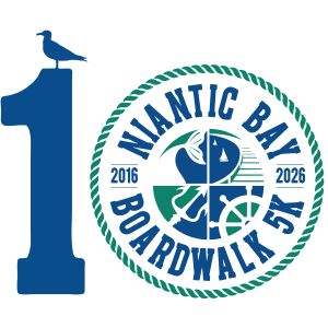 Niantic Bay Boardwalk 5K logo