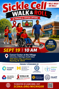 2nd Annual Sickle Cell Walk and Roll logo
