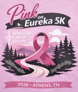Pink on Eureka 5K logo