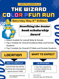 The Wizard Pfun Color Run logo