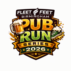 Fleet Feet Pub Run at Good People Brewing sponsored by ON logo