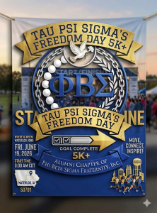 PHI BETA SIGMA FRATERNITY, INC. Tau Psi Sigma Alumni Chapter Freedom Day 5k+