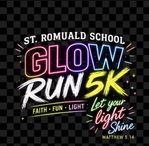 St. Romuald School Glow Run 5K logo