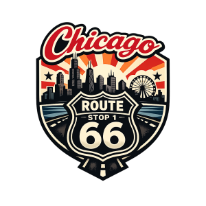 Solidarity Sidekick Down Route 66- Stop 1: Chicago 6.6K logo