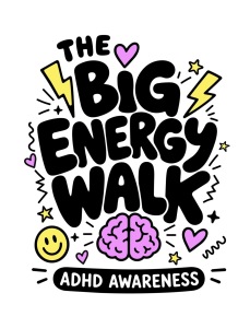 The Big Energy Walk ⚡️ Long Island's 1st ADHD Awareness 5K Walk/Run logo
