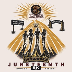 EastTown Dreams District's Juneteenth 5k logo