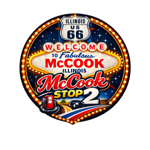 Solidarity Sidekick down Route 66 - Stop 2- McCook 6.6K logo