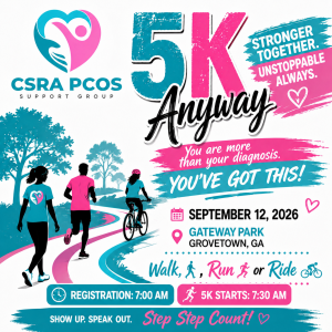 2026 PCOS 5K Any Way Logo