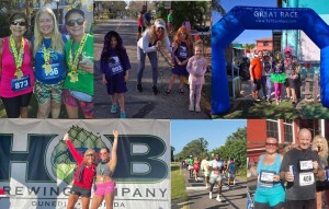 The Dunedin 4th Of July OPEN RUN At HOB Brewing Co. NO DISTANCE NO TIMING JUST FUN Celebrating 250 Years Of RED WHITE AND BLUE logo