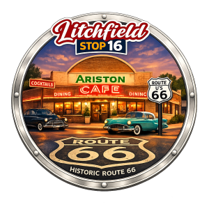 Solidarity Sidekick Down Route 66 – Stop 16 – Litchfield 6.6K logo