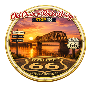 Solidarity Sidekick Down Route 66 – Stop 18 – Old Chain of Rocks Bridge 6.6K logo