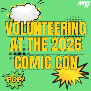 Trip to Volunteer at Comic Con logo
