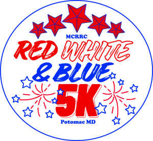 MCRRC Red, White, and Blue 5K logo