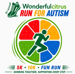 5th Annual Wonderful Citrus Run for Autism 5K Run logo
