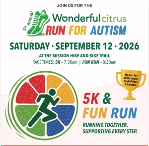 5th Annual Wonderful Citrus Run for Autism 5K Run homepage