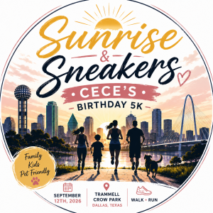 Sunrise & Sneakers: Cece’s Birthday 5K logo