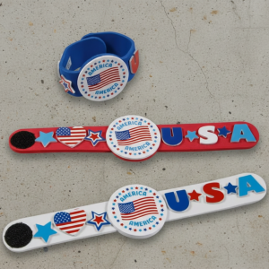 Red, White, and Blue Foam Bracelets homepage