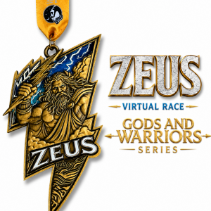 Zeus Race 2026 | Gods & Warriors Virtual Running Series 1M 5K 10K 13.1 26.2 logo