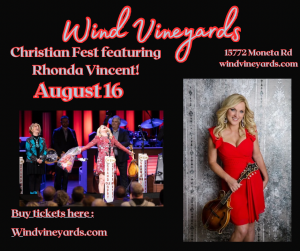 Christian Fest Featuring Rhonda Vincent at Wind Vineyards SML homepage