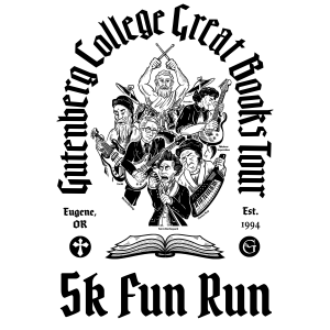 The Great Books Tour 5K hosted by Gutenberg College logo
