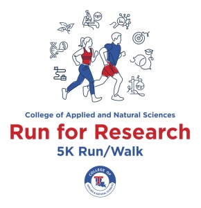 College of Applied & Natural Sciences: A Run for Research logo