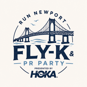 1st Annual Run Newport FLY-K & PR Party with HOKA logo