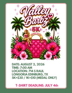 Valley Barbz 5K logo