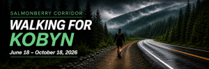 WALKING FOR KOBYN: The Salmonberry Corridor Fundraiser & Listening Tour | June 18 – October 18, 2026 logo