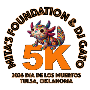 2026 Day of the Dead 5K Mita's Foundation and DJ Gato logo