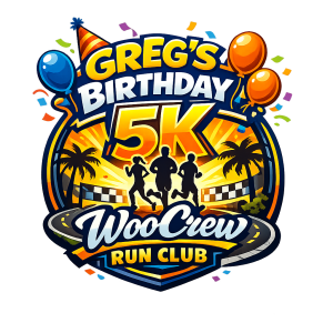 Greg’s birthday 5k logo