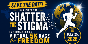 Shatter the Stigma International Virtual 5K Race for Freedom homepage