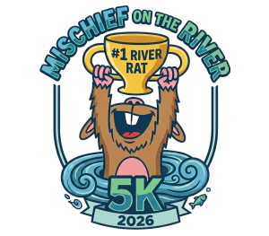 Mischief on the River 5k logo